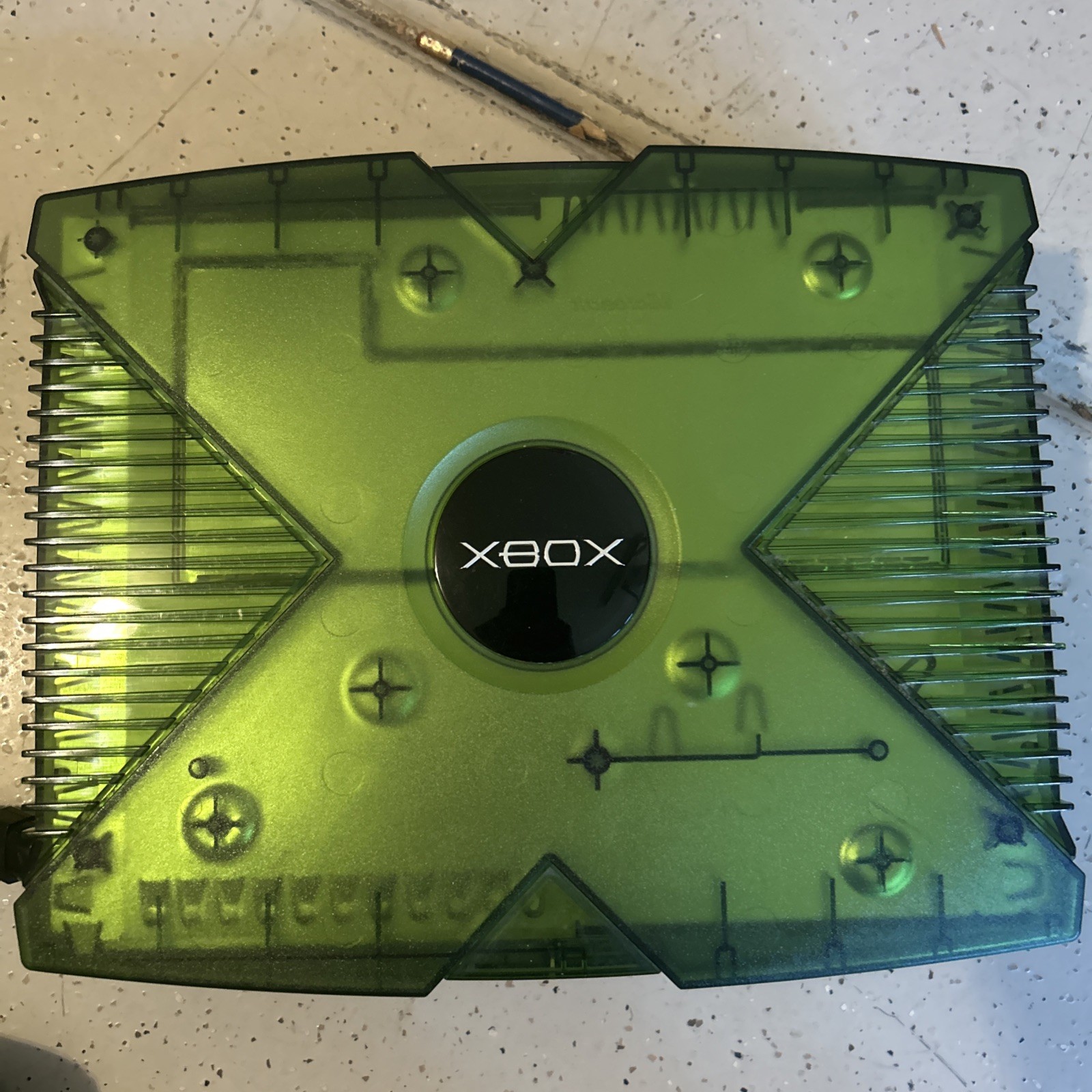 Original Xbox Halo Special Edition Console Bundle Tested Translucent Green