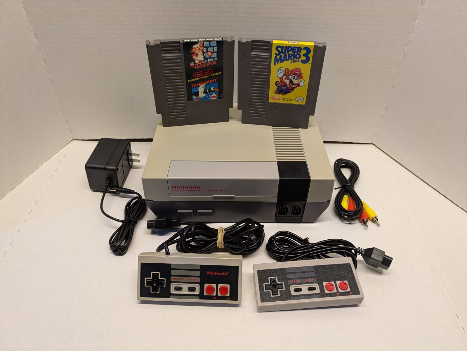 Nintendo NES Console Super Mario 3 Pack. New Caps + Regulator + POLISHED 72 Pin.