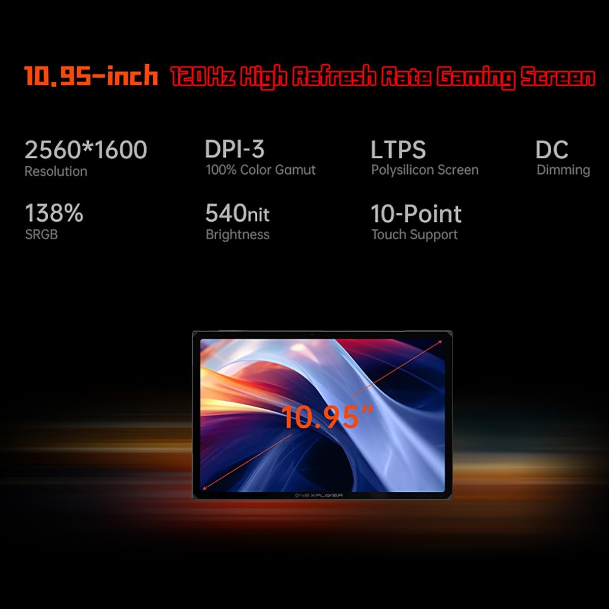 ONEXPLAYER X1 Pro AI370 10.95» Gaming Handheld PC with Windows, 32GB and 1TB