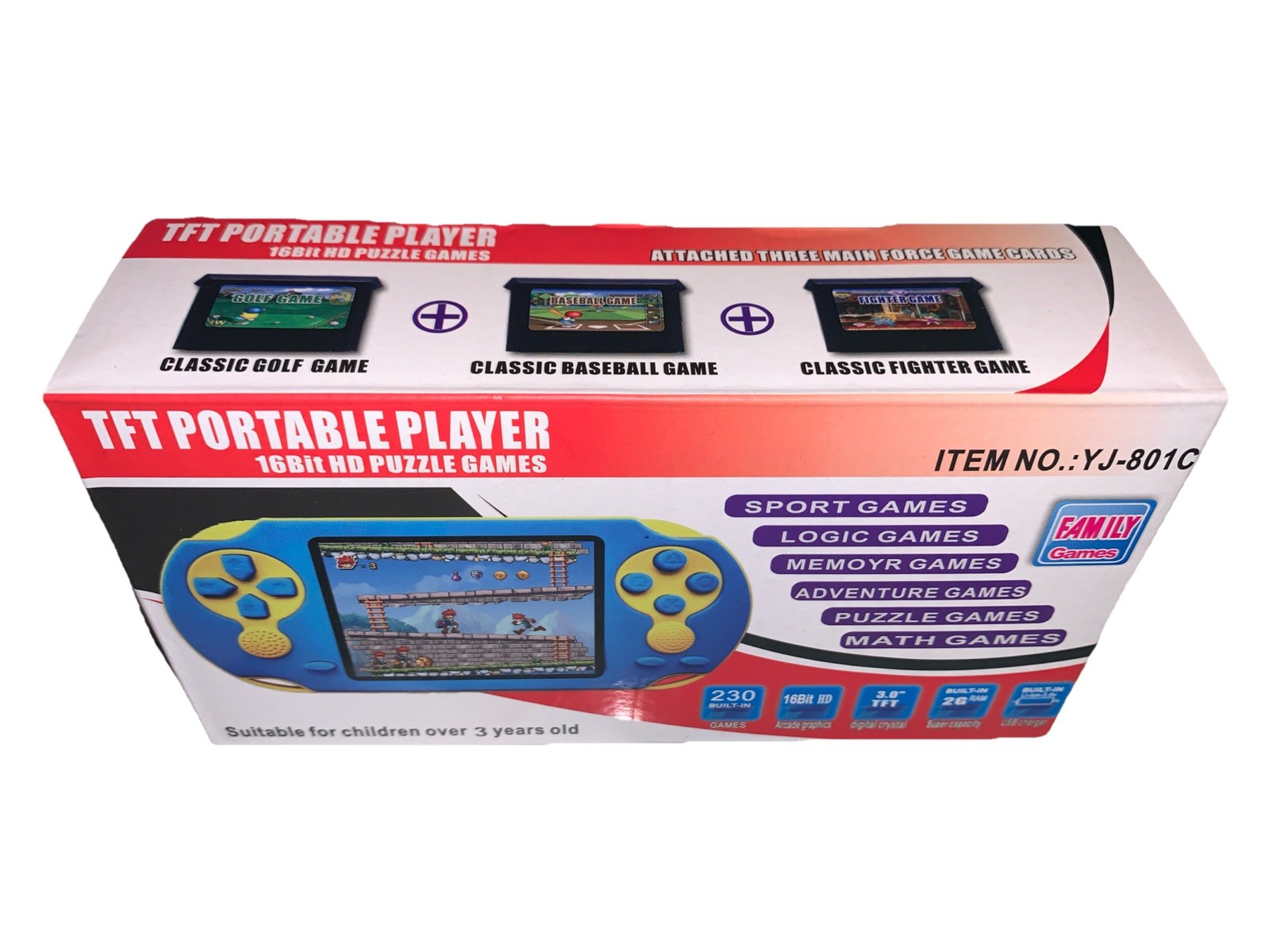 Handheld Game Console for Kids Adults, 3.0» Large Screen Preloaded 230