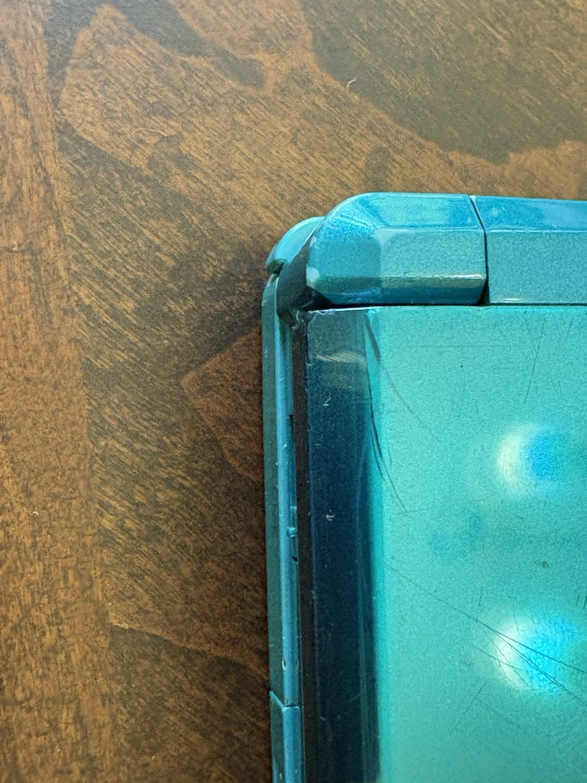 Nintendo 3DS Aqua Blue Handheld Console System CTR-001 Tested Heavy Wear/Scratch