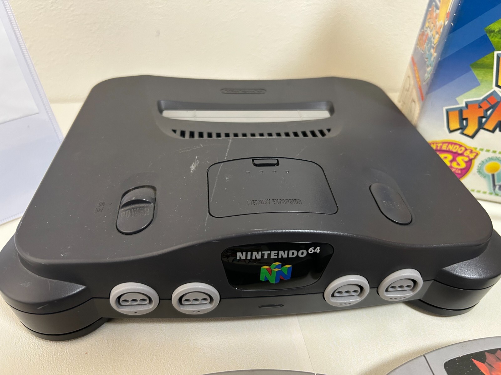 Nintendo 64 Black Console (NTSC-J) Free shipping, operation confirmed from japan