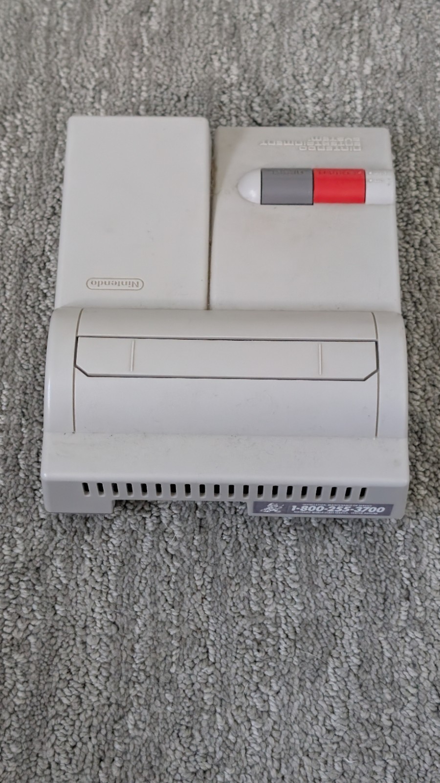 Nintendo NES Top Loader Console System Tested Working With Two Controllers