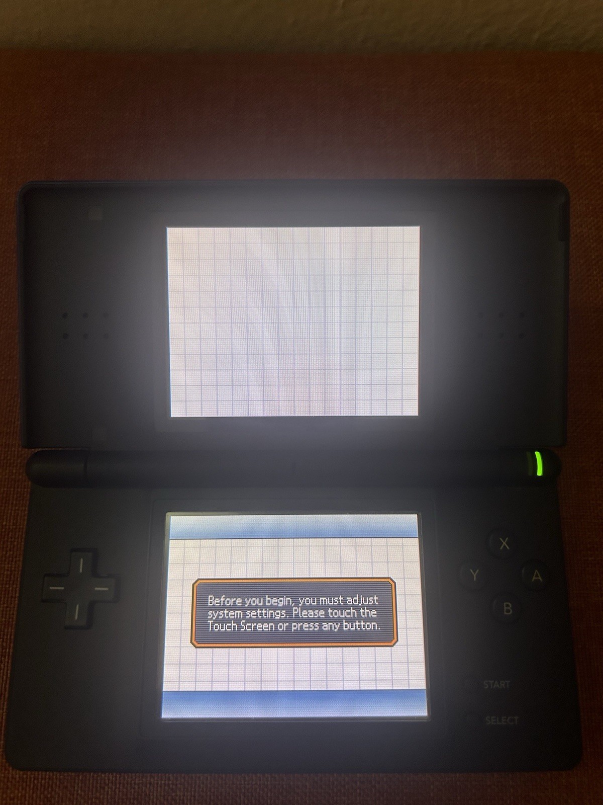 Nintendo DS Lite Blue/Black Great Condition W Charger Stylus And Slot Cover￼￼
