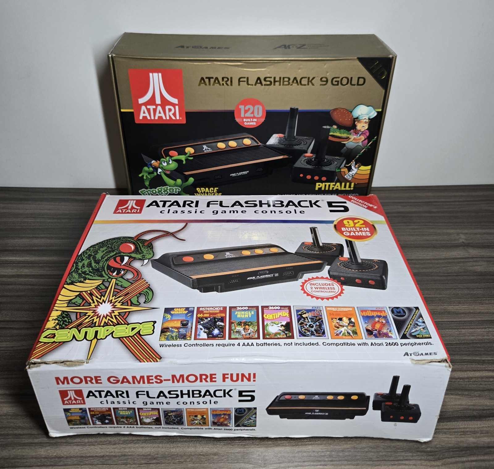 Atari Flashback 9 Gold Console with 120 Built-in Games + Flashback 5 (Read)