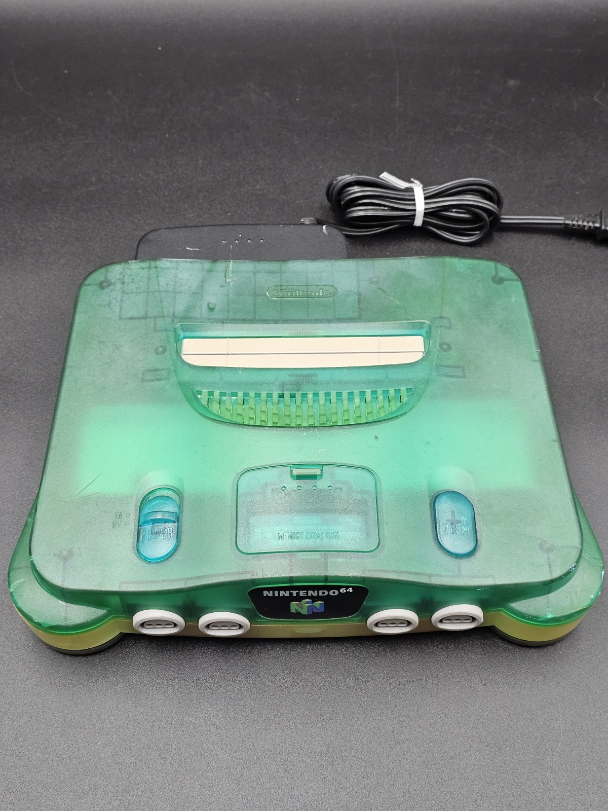 Nintendo 64 Clear Blue Console Only (READ DESCRIPTION) Poor Condition