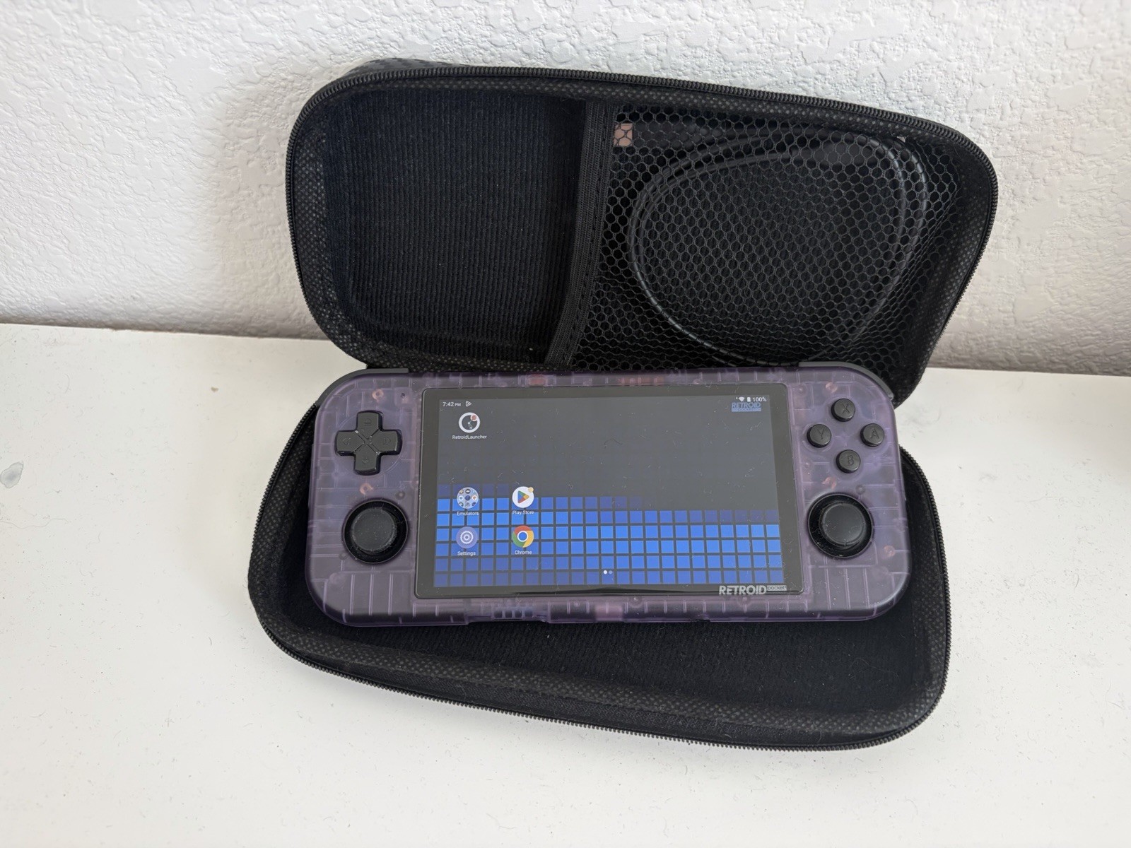 Retroid Pocket 3+ Handheld Gaming Console Purple w 128GB + Case