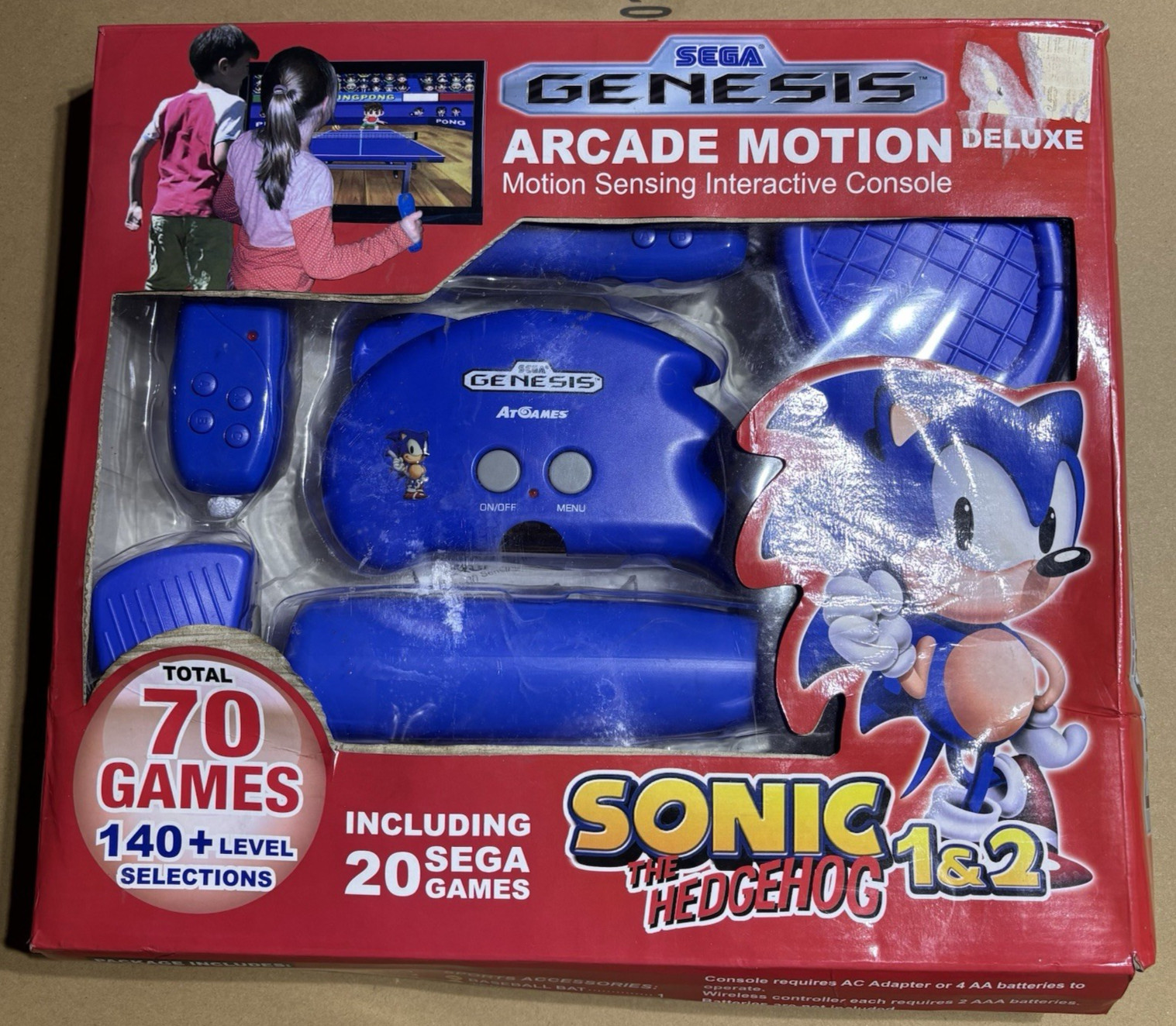 2011 AtGames Sega Genesis Arcade Motion Deluxe Sonic 1&2 – New, Never Used