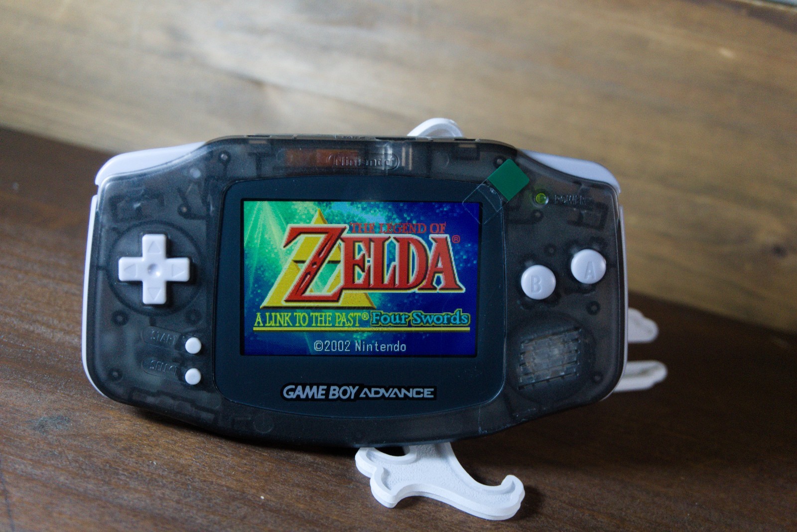 Nintendo Game Boy Advance IPS V5 Screen USB-C Charge Upgrade Transparent Grey