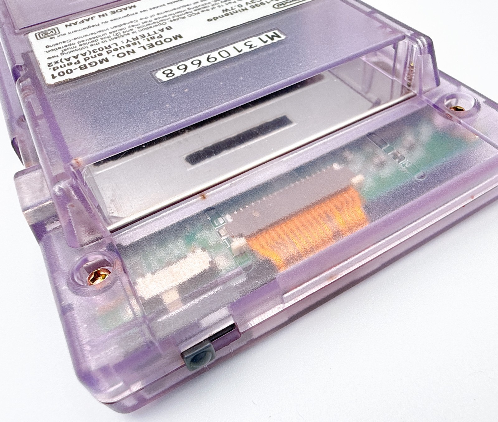 Nintendo Game Boy Pocket Console Clear Purple Japan w/Box, Manual – Excellent