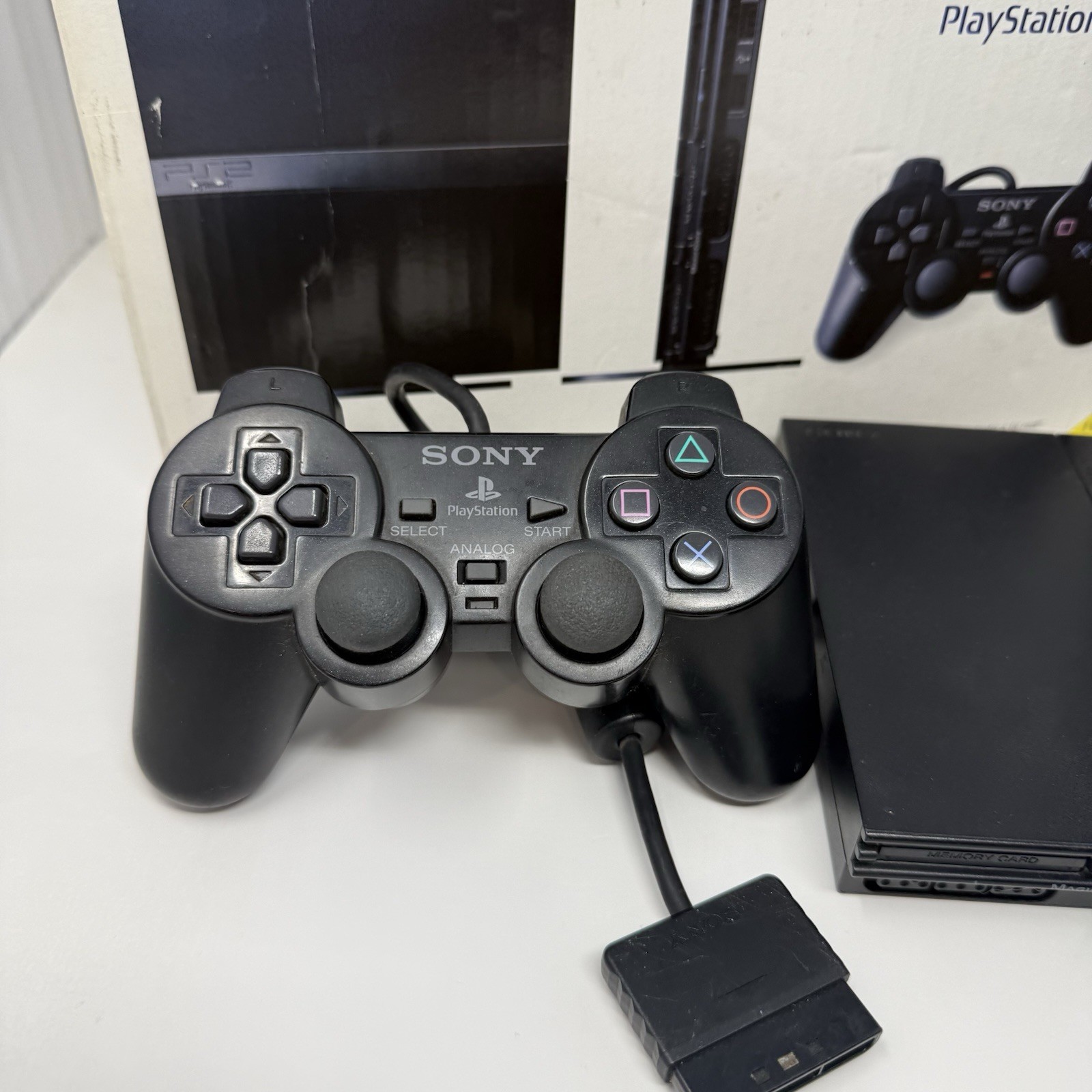 Sony PlayStation 2 PS2 Slim Console (SCPH-75001) with box – NO MANUAL