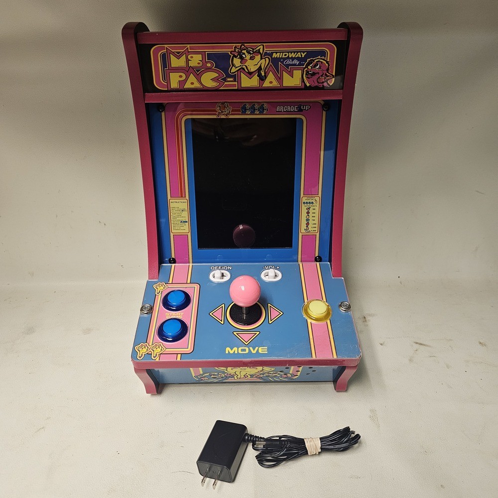 ARCADE1UP MS.PAC-MAN COUNTER-CADE W/ CORDS