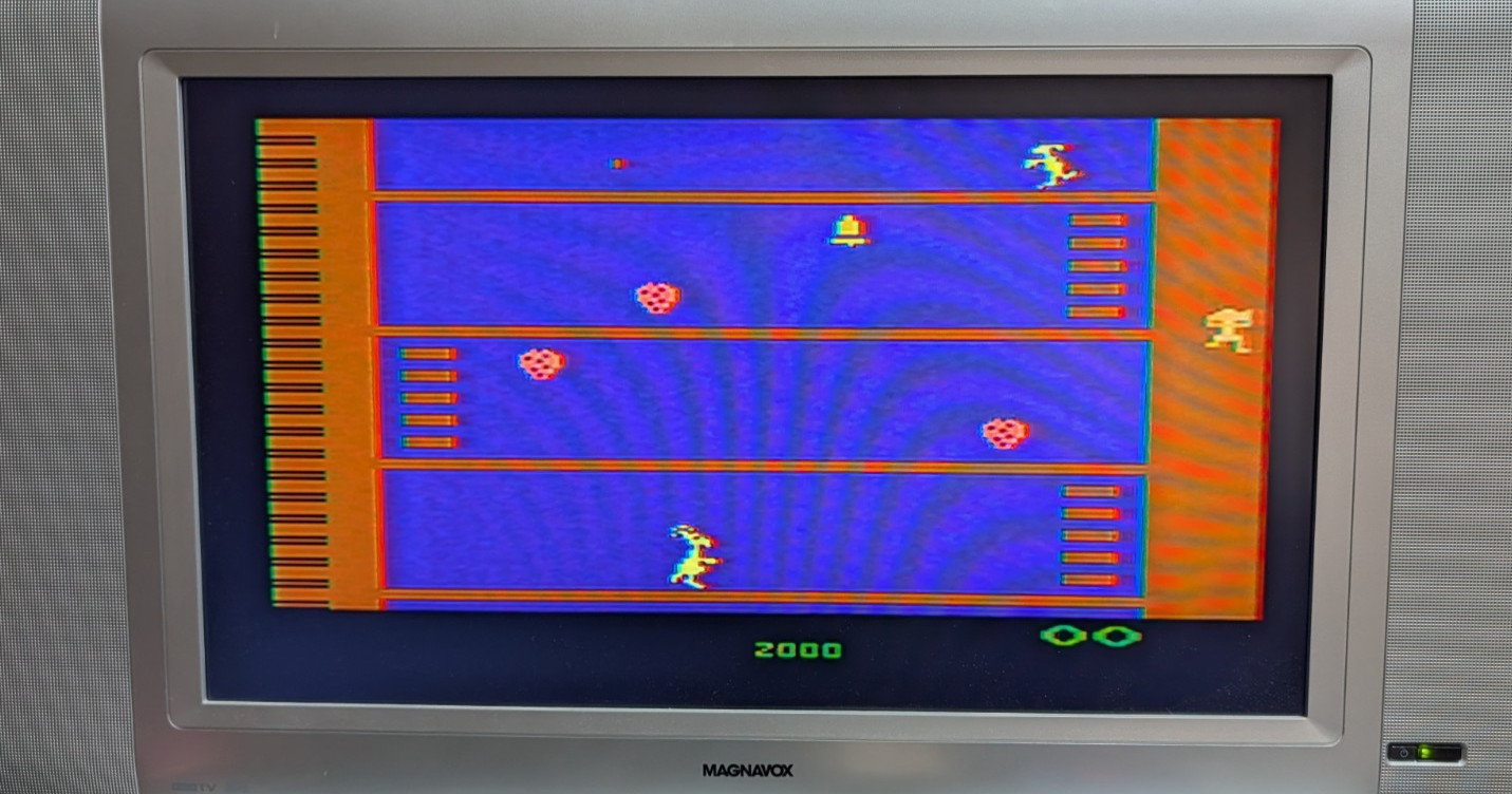 Atari 2600 Junior Console Bundle + 8 Games, Paddles, Joystick, Tested & Works