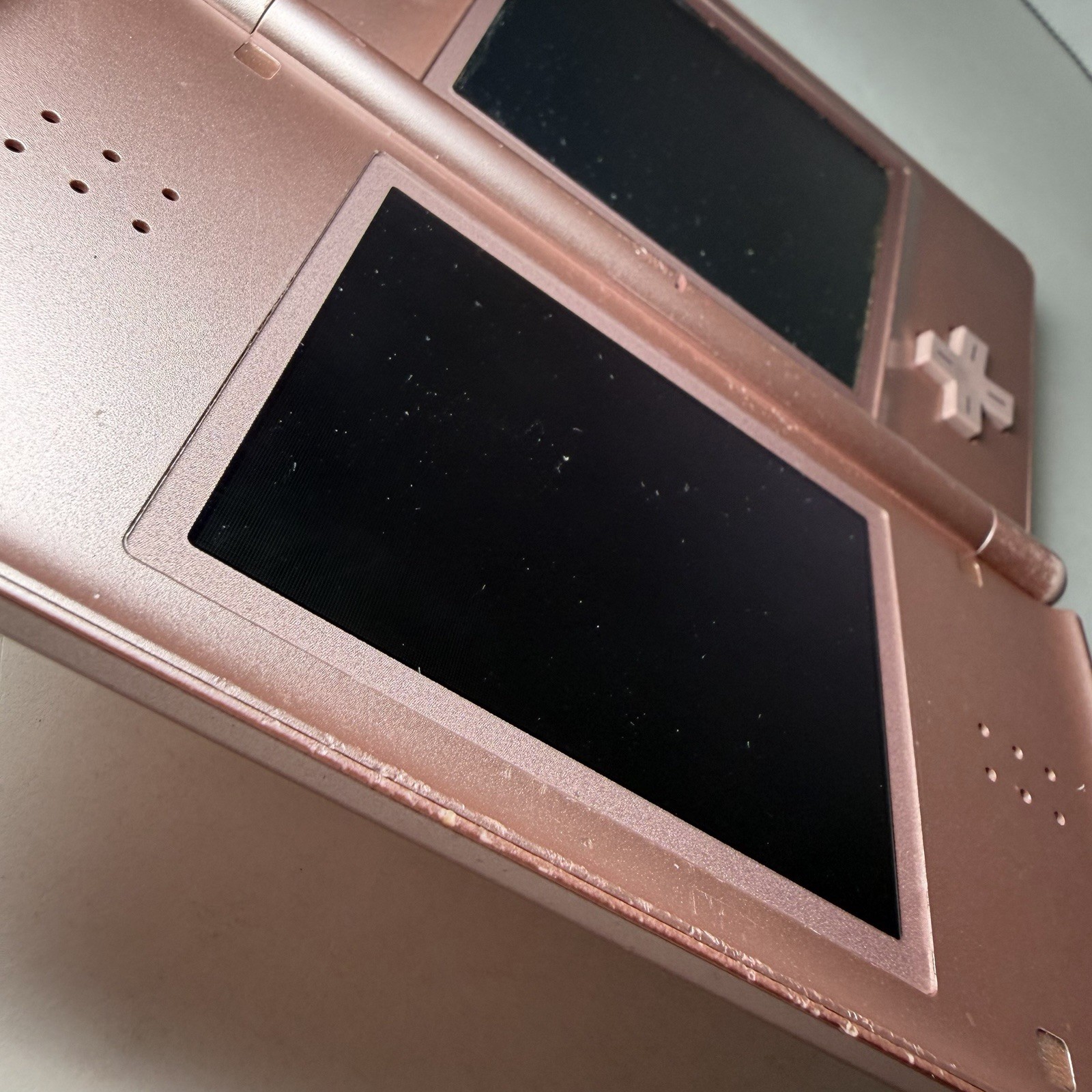 Nintendo DS Lite Console Pink/ Metallic Rose – Tested W/ Charger & No Stylist