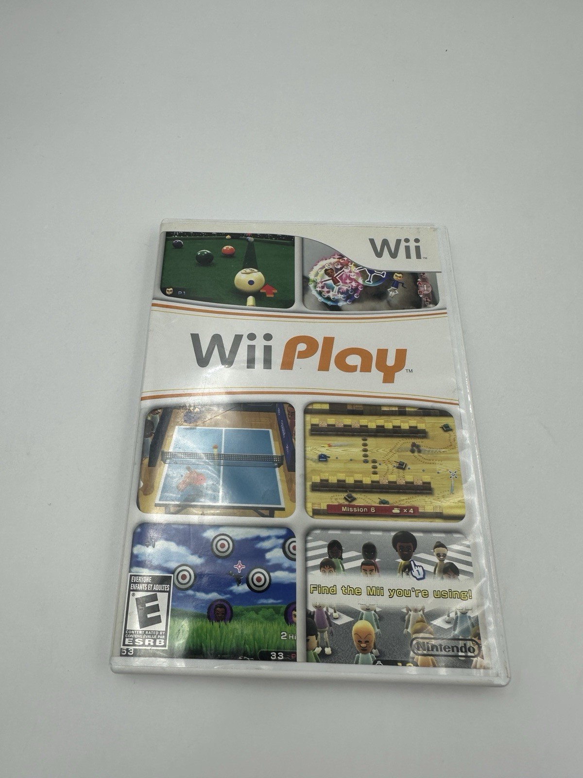 Nintendo Wii Console RVL-001(USA) With Hook-Up Cables Remote Nunchuck Wii Play