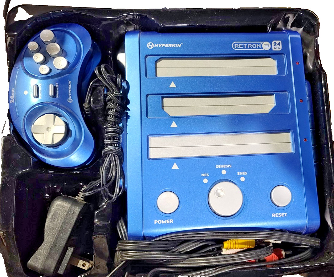 Hyperkin Retron 3 Console 2.4 GHz Wireless Nintendo NES SNES Genesis