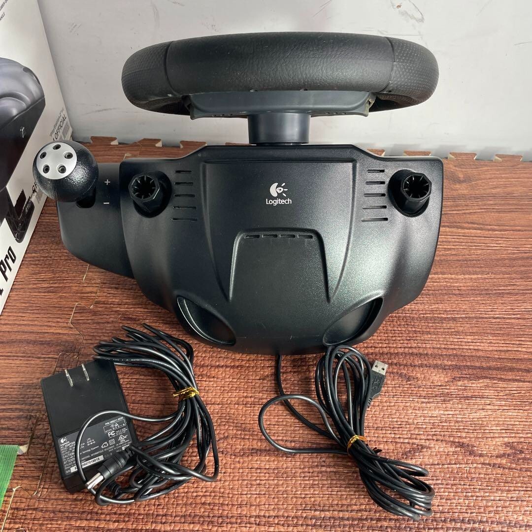 PS2 PS3 Compatible Controller Logitech GT Force Pro Feedback Steering Wheel Used