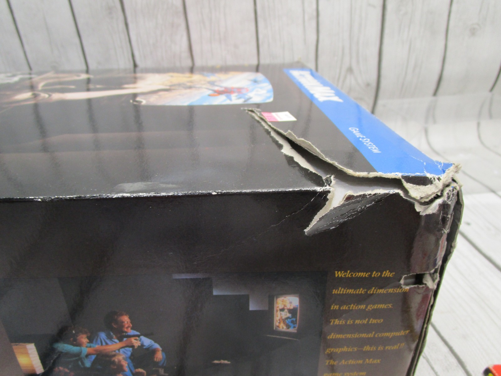 1987 ACTION MAX The First Real Action Game System W/ Sonic Fury Game WOW