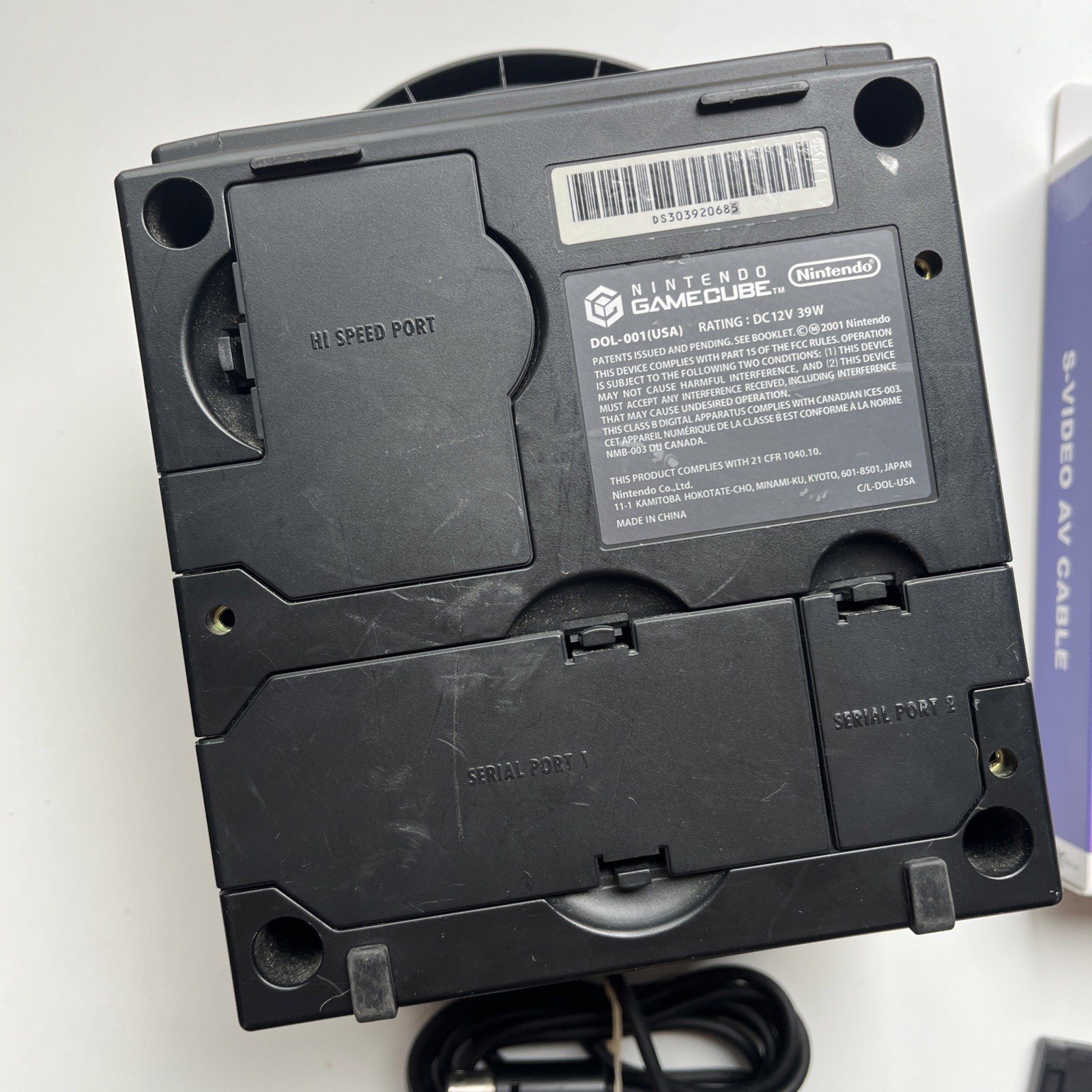 Nintendo GameCube Console Bundle Tested Works OEM Controller Cables DOL-001