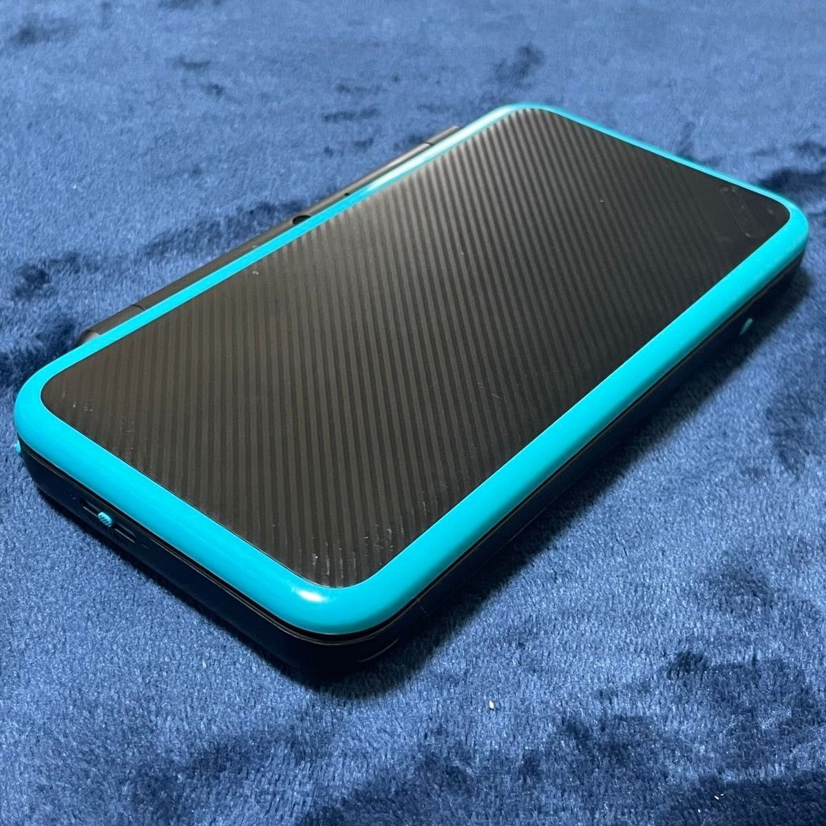 New Nintendo 2DS XL LL Black Turquoise Console Stylus Working Japanese ver