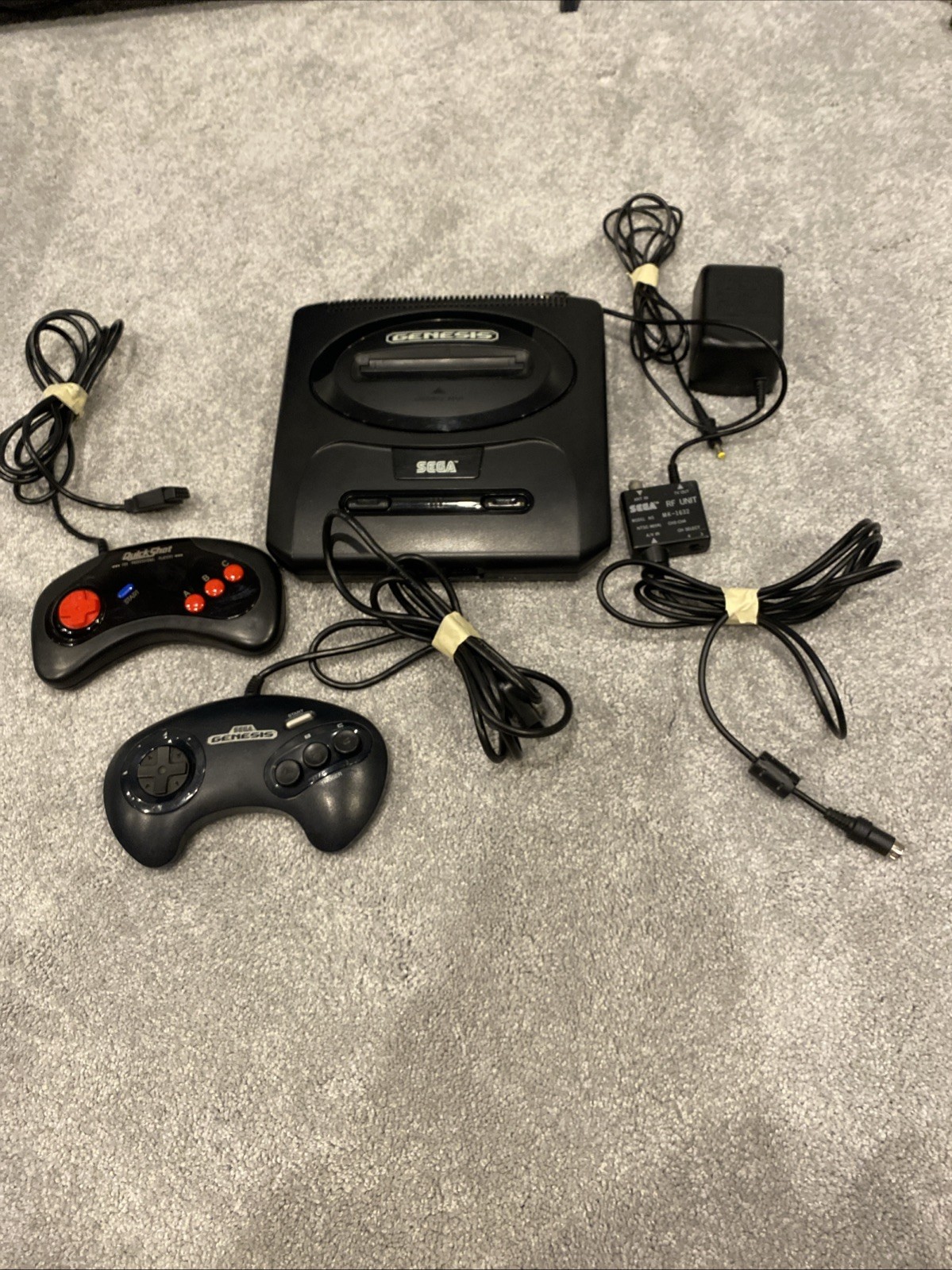 SEGA Genesis Model 2 Console – Black w/OEM Cables, Two Controllers – Tested
