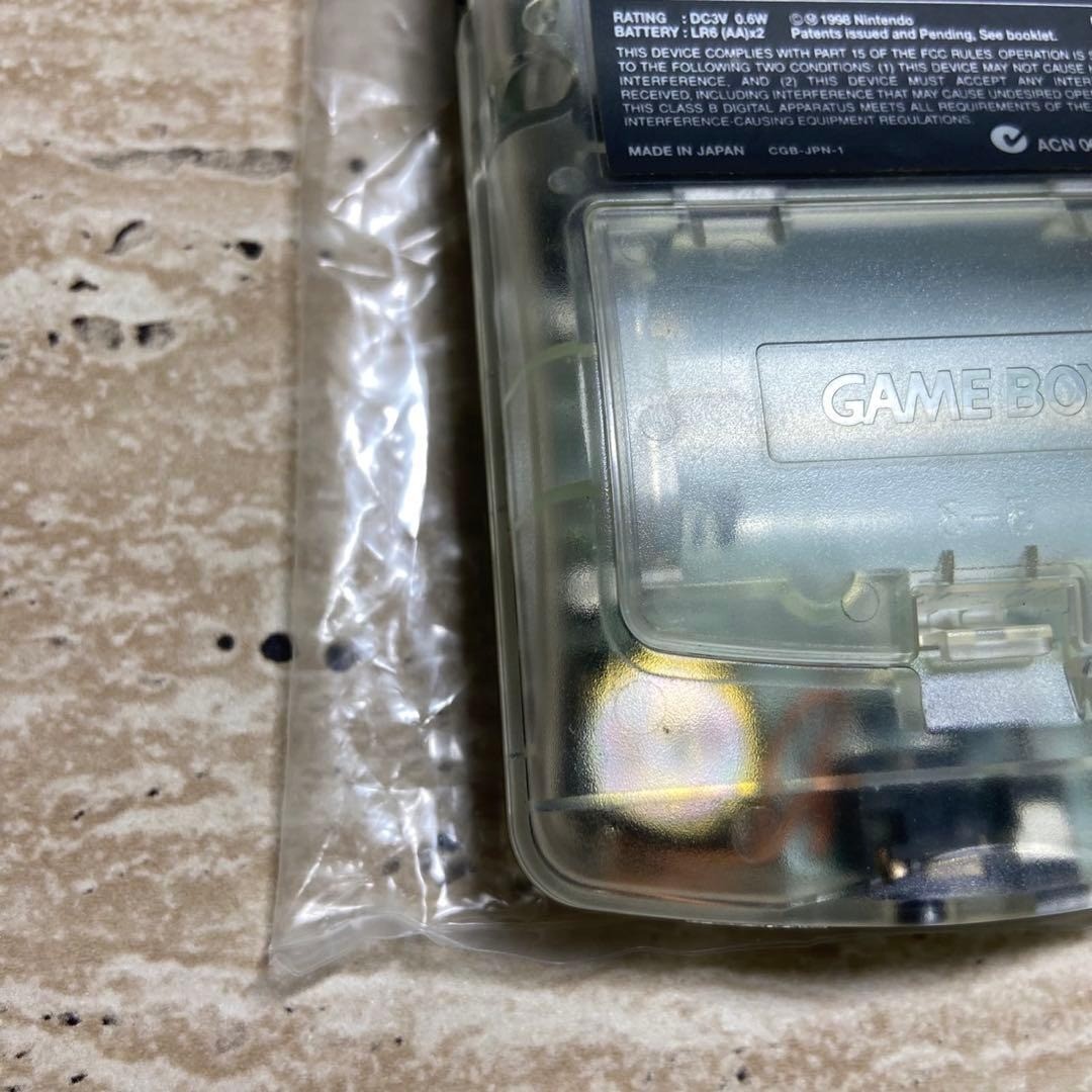 Nintendo Game Boy Color Clear Complete in Box Near Mint Tested 7239