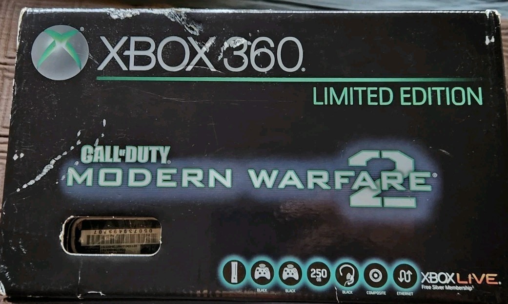 Microsoft Xbox 360 Elite Call Of Duty: Modern Warfare 2 Limited Edition CIB