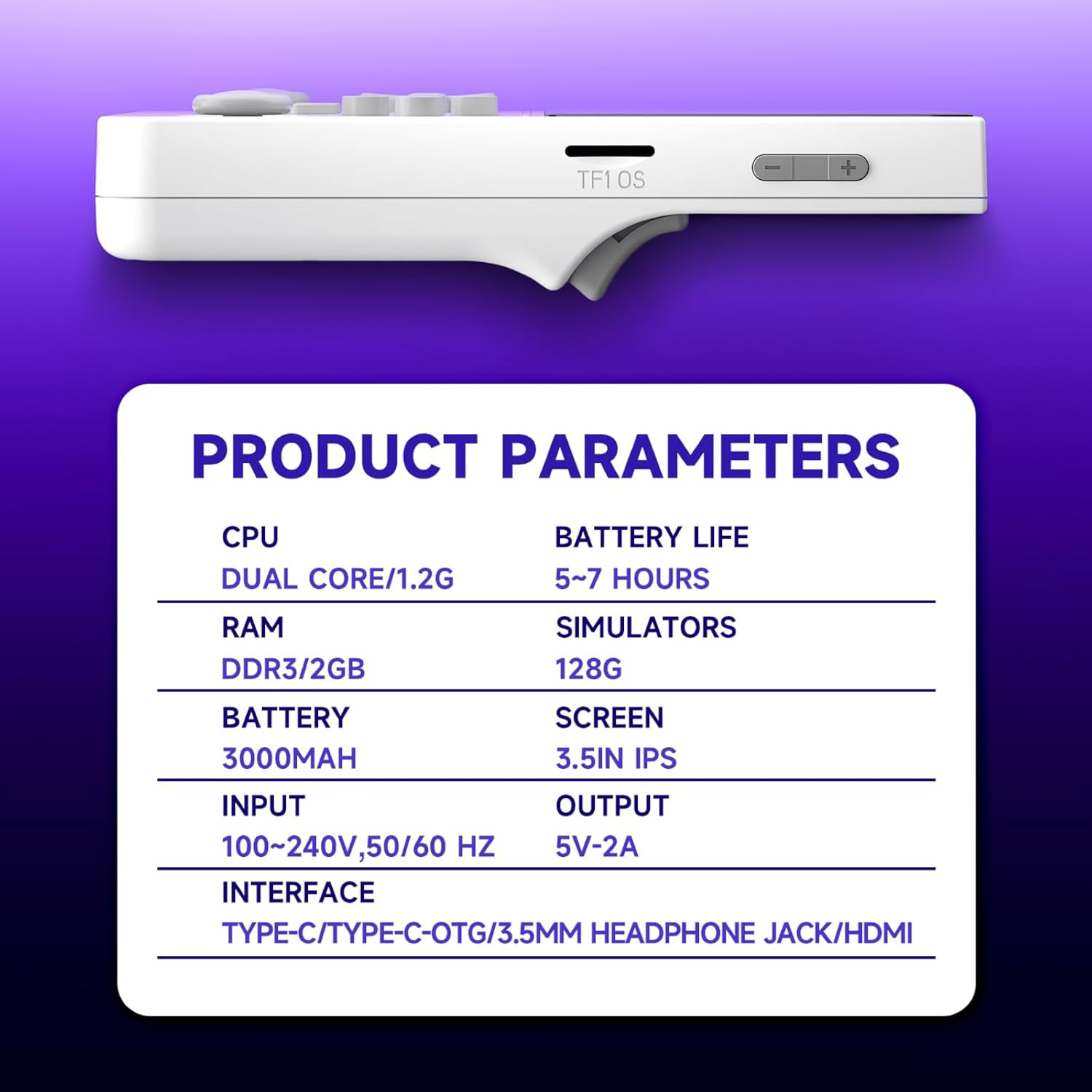 R40 Retro Handheld Game Console – Open Source System,3.5″ IPS Screen, 18,000+ Cl