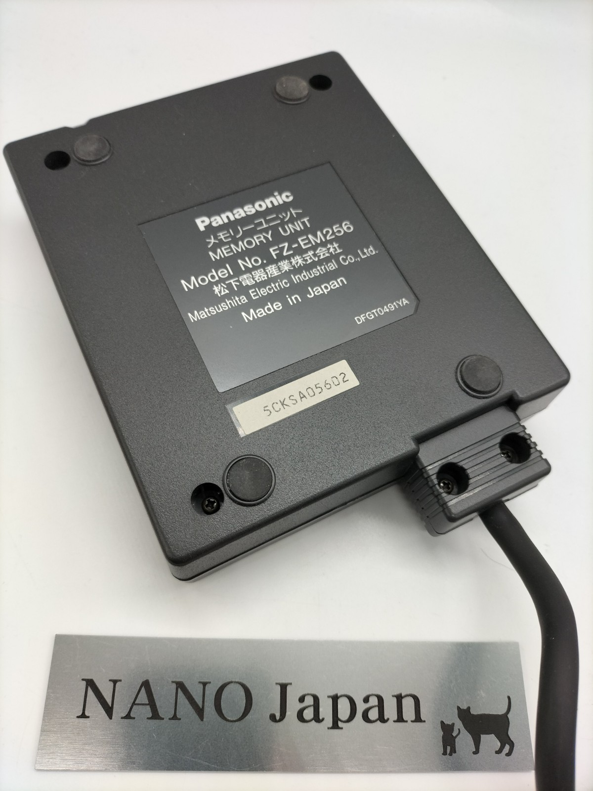 Panasonic 3DO FZ-EM256 External Memory Unit Backup Save Storage Adapter Used JP