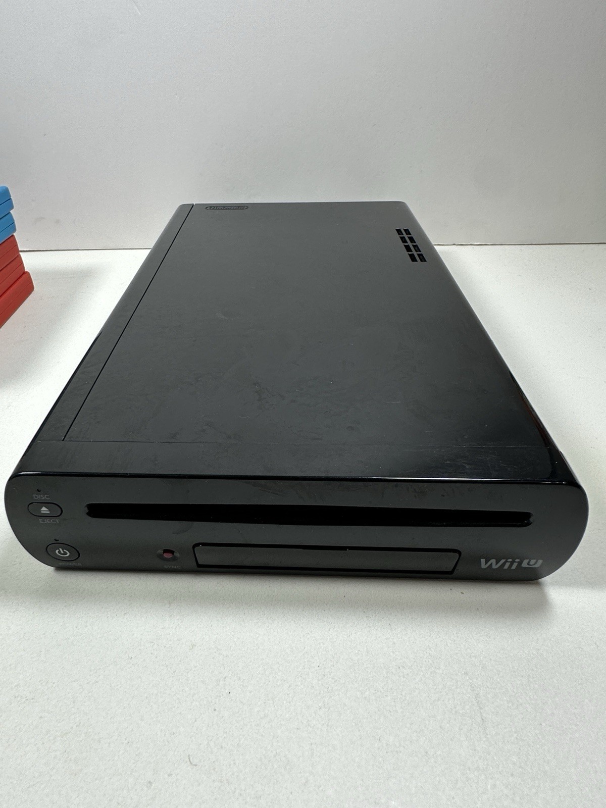 Nintendo Wii U 32GB Deluxe Black WUP-101(02) Console Bundle 5 Games Tested