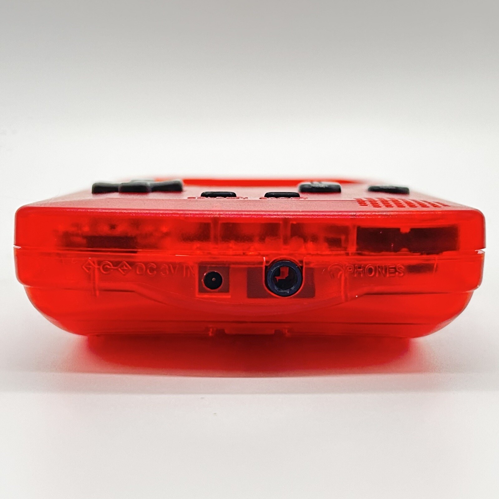 Costomized Gameboy Color Clear Red Handheld System Console New Shell & Screen!