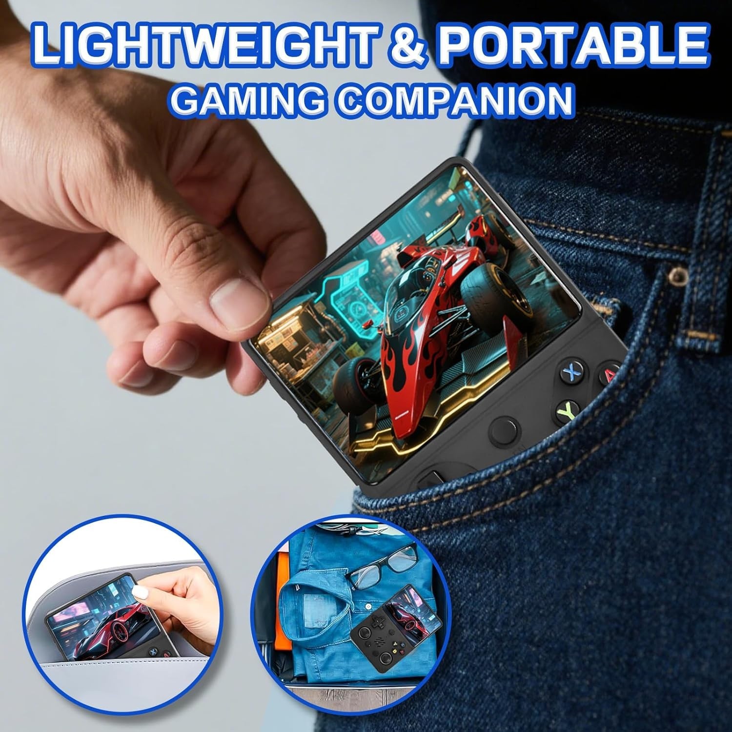 Stylish RG36PRO Handheld Console: 64G Storage, Ergonomic Design, Portable Fun