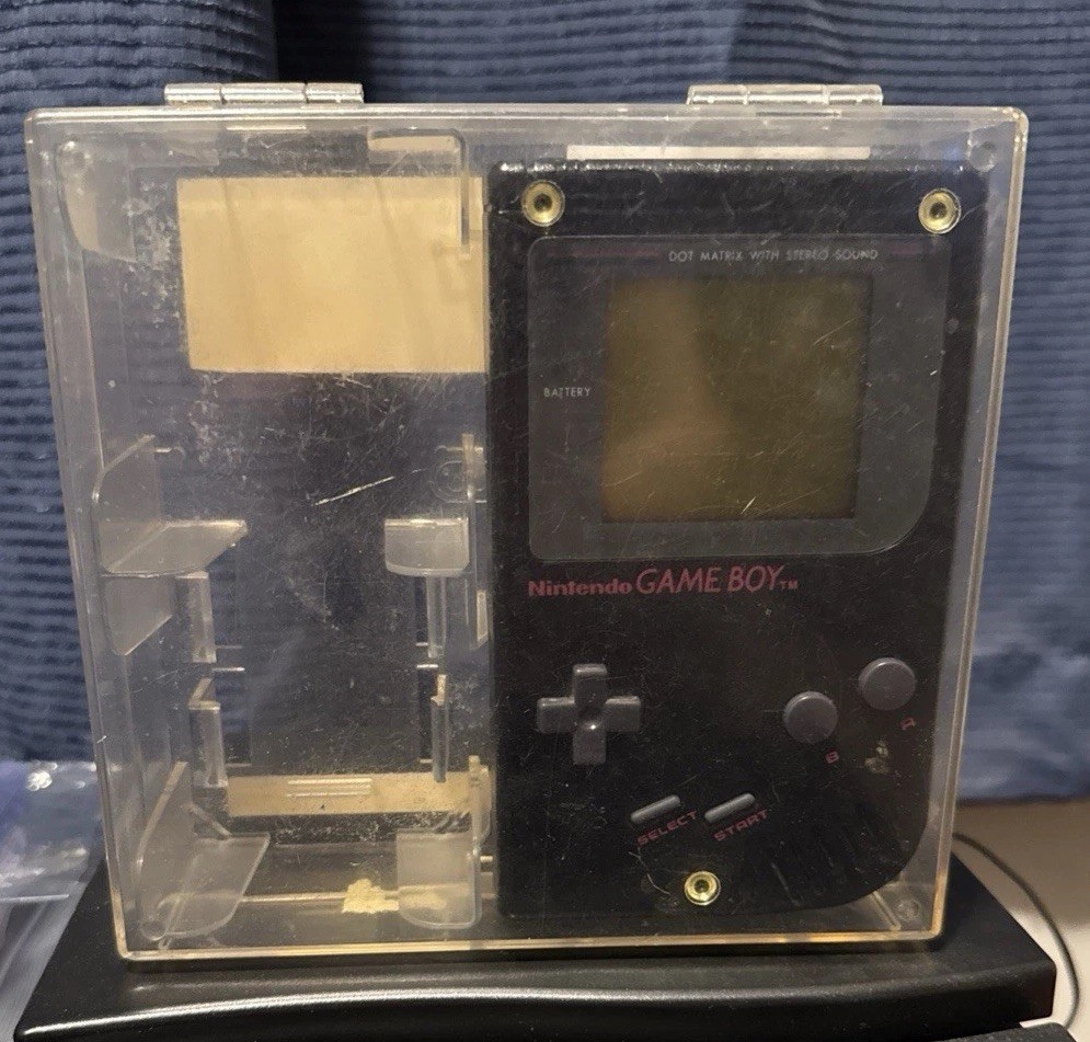 Original Nintendo Game Boy Play It Loud Black With Matching Serial Numbered Case