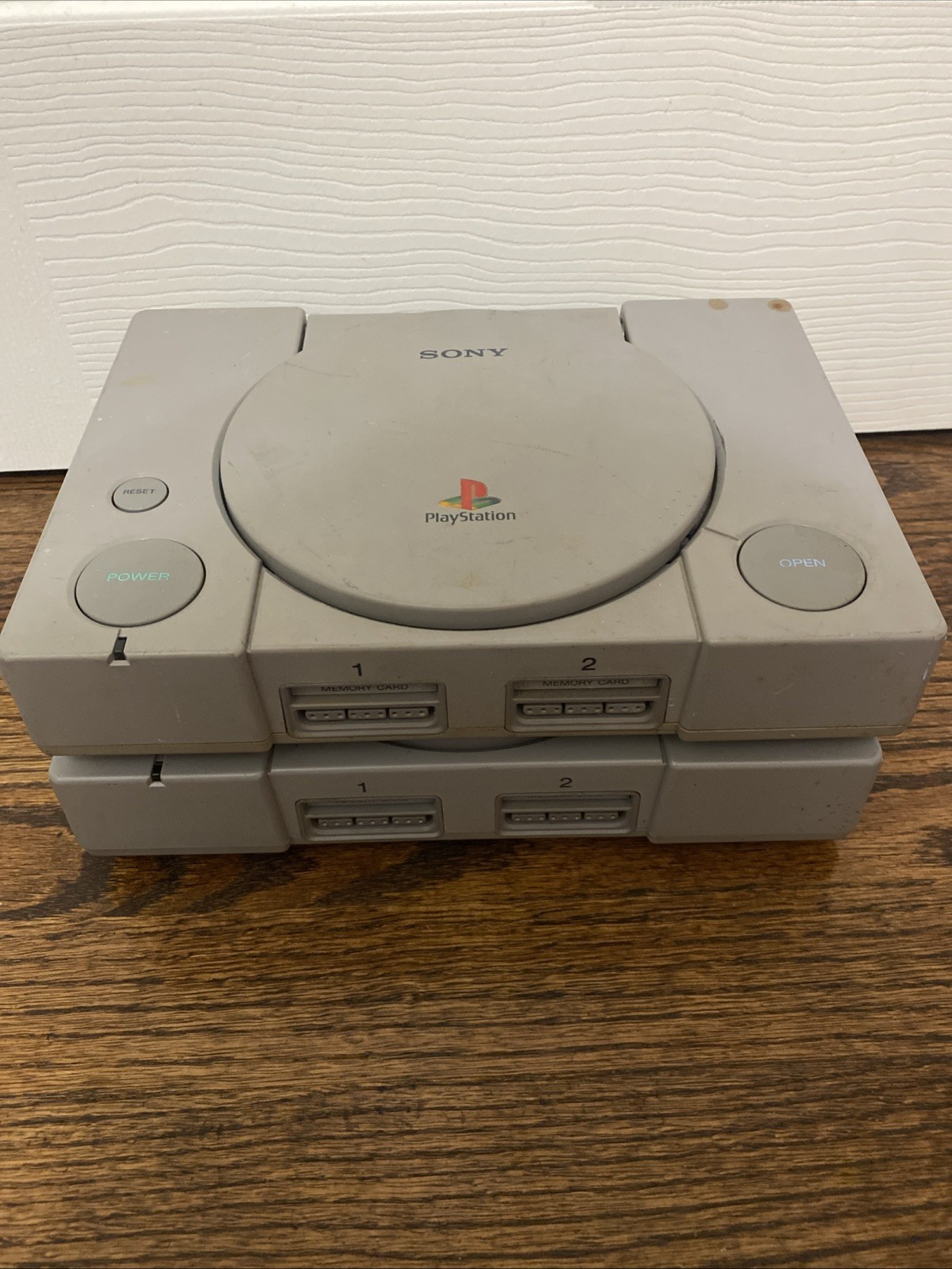 Lot of 2 Sony Grey PlayStation 1 Video Game Console