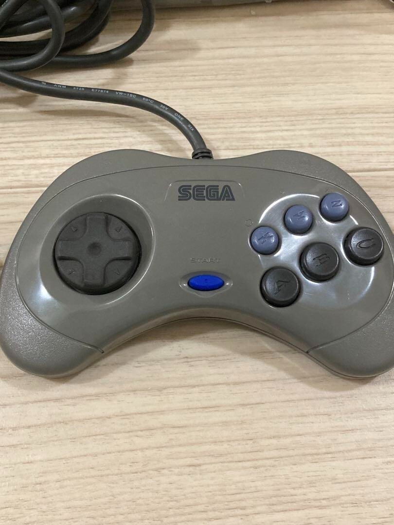 Sega Saturn Console Gray HST-0004 with 2controllers Japanese Version settested