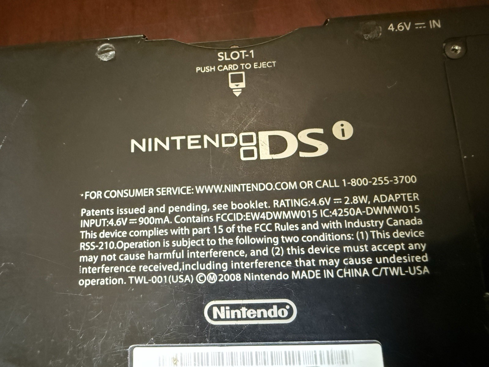 Nintendo DS DSI TWL-001 Handheld Console System Black TESTED Working /Charger