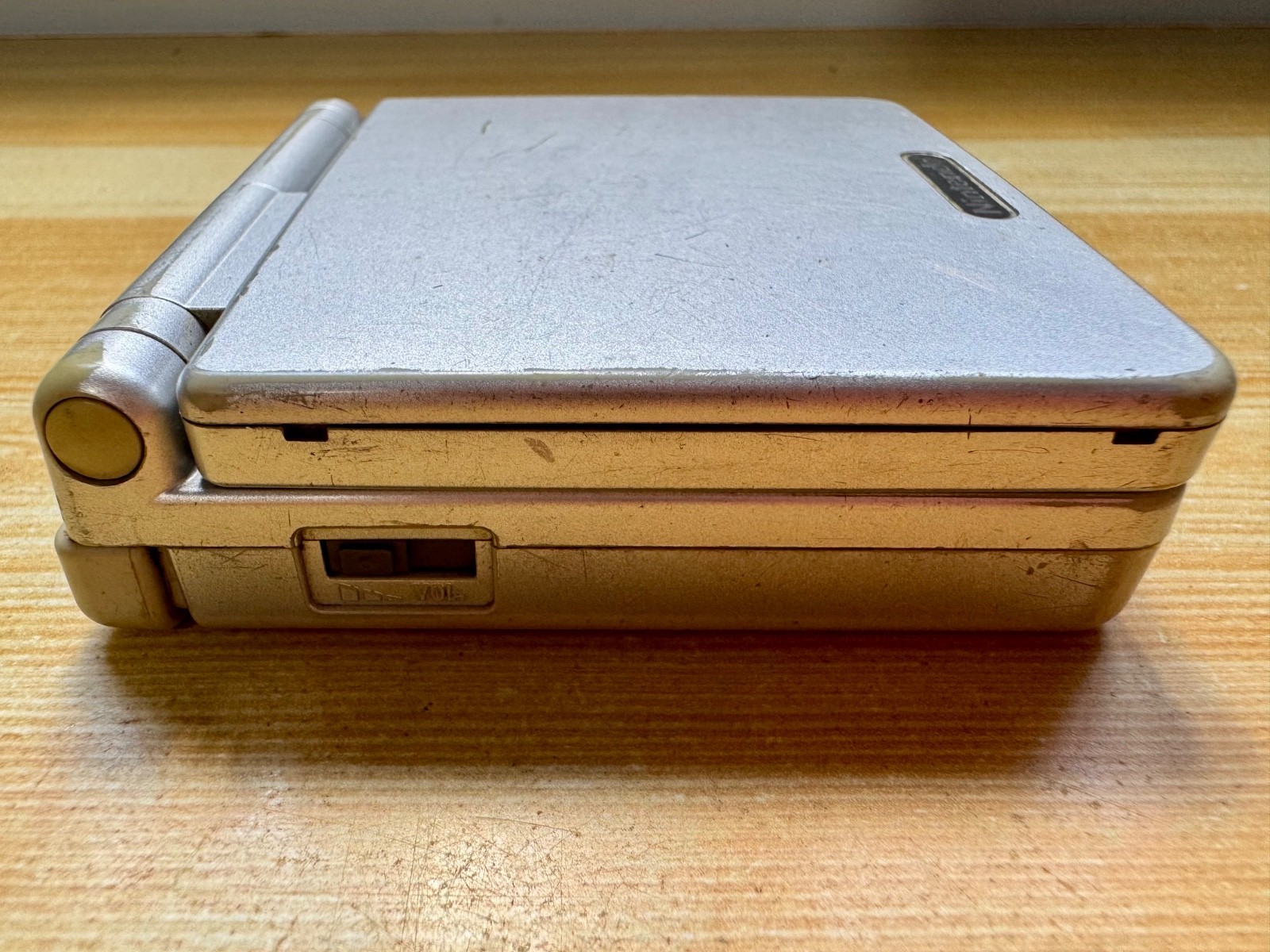Nintendo Gameboy Advance SP AGS001 Ice Metallic Silver Handheld System Console