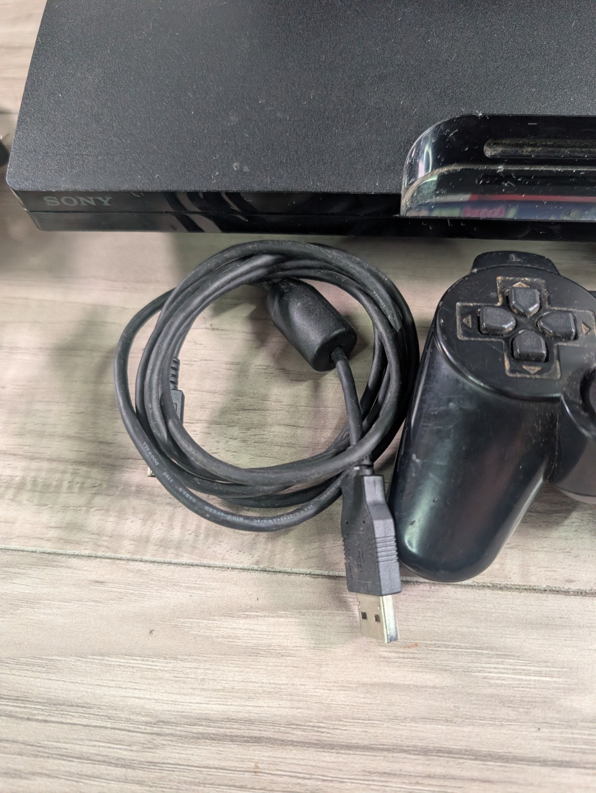 Sony PlayStation 3 Charcoal Black Console 320 GB CECH-2501B + 17 GAMES