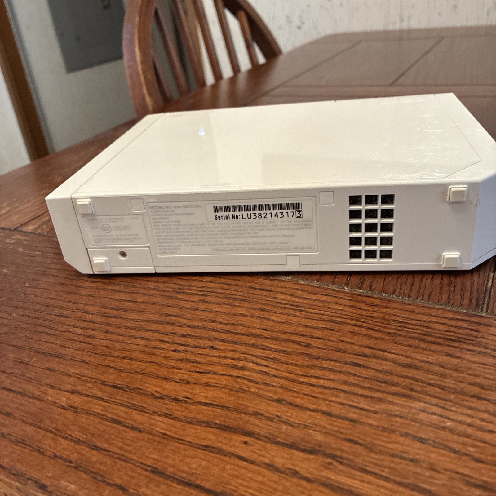 Nintendo Wii RVL-001 512 MB Home Console Power Tested Only