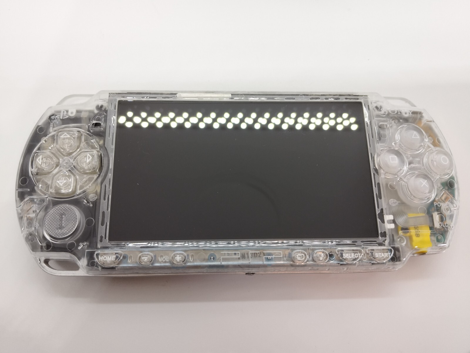 Sony PSP 2000 System w/Charger Clear color Region Free Import Custom w/Battery