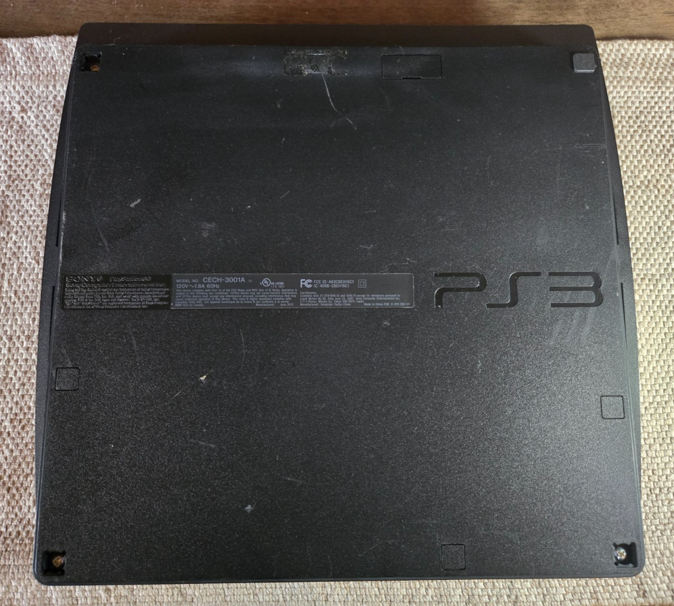 Sony PlayStation 3 Slim 160GB PS3 Console CECH-3001A With OEM Controller TESTED