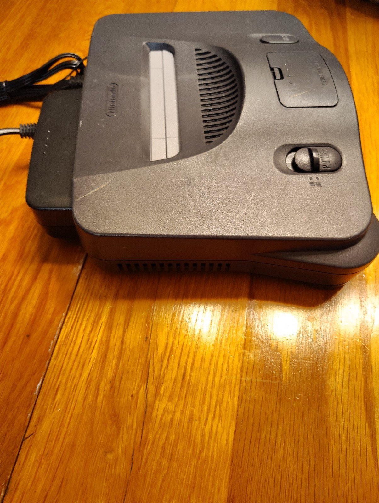 Nintendo 64 System Home Console & Cables Charcoal Gray, Tested Works