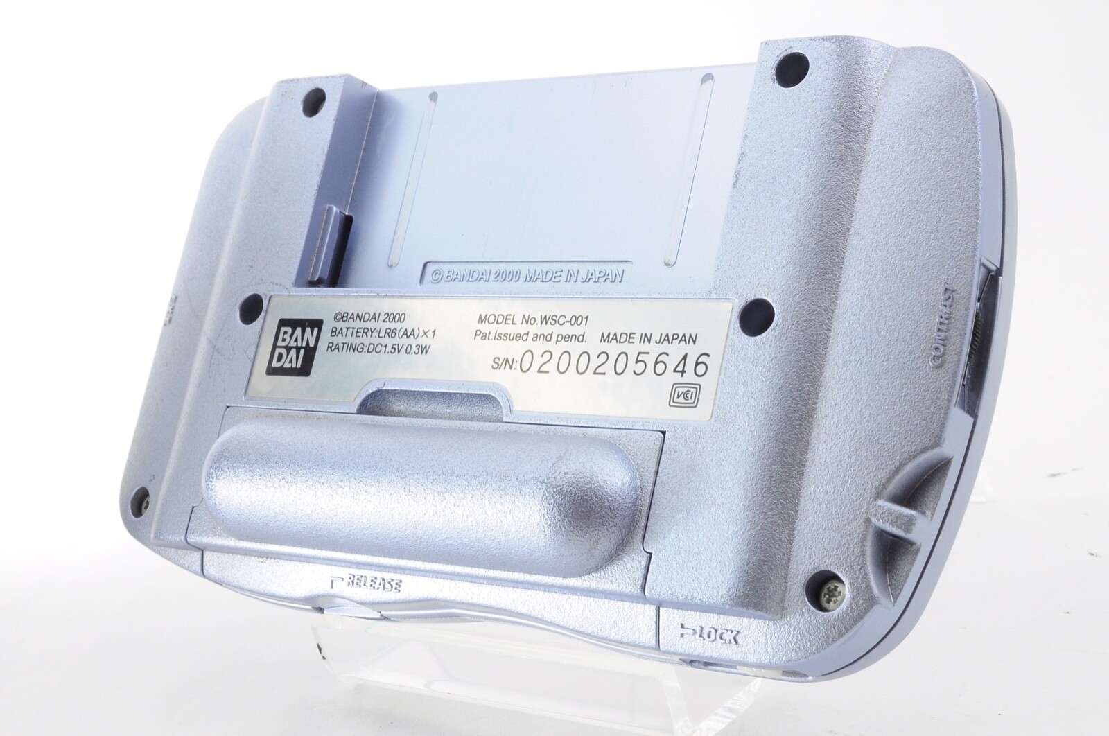 Bandai WonderSwan Color WS Console Pearl Blue
