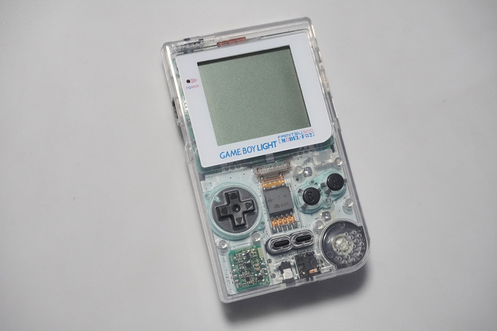 Game Boy Light Re-Shell Famitsu 500 clear console Japan GBL system US Seller