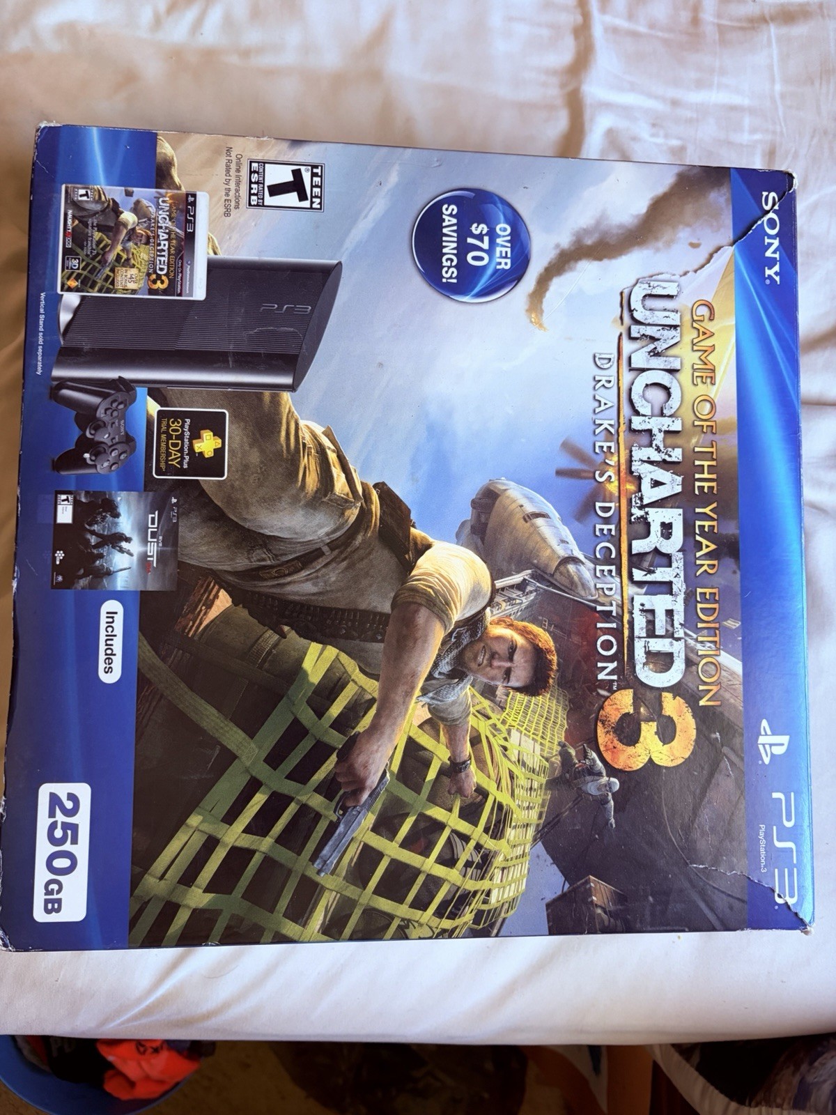 Sony PlayStation 3 250GB Console With Box No Controller.