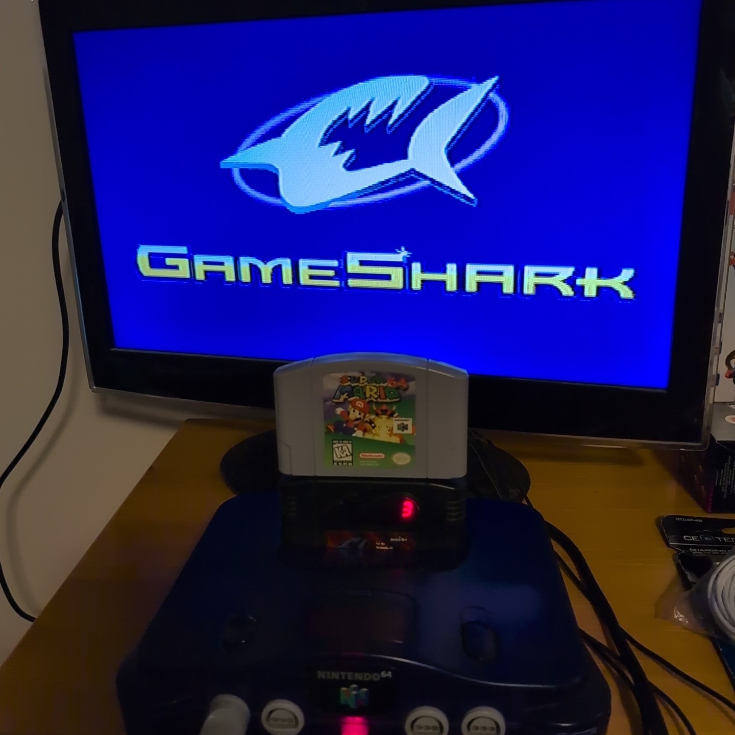 Nintendo 64 Funtastic Grape Console Lot 6 Games 3 Ctrls Exp & Ctrl Pak Gameshark