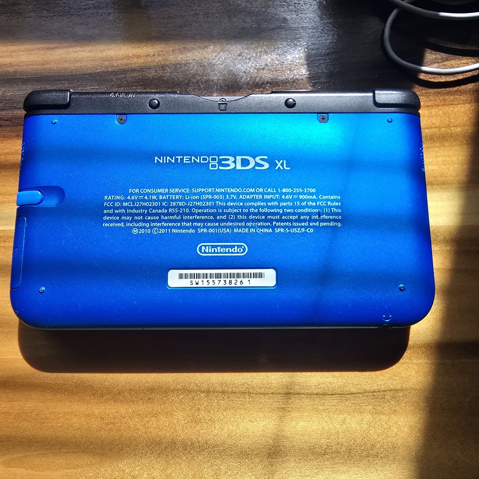 Nintendo 3DS XL Blue Black Handheld Console System Works