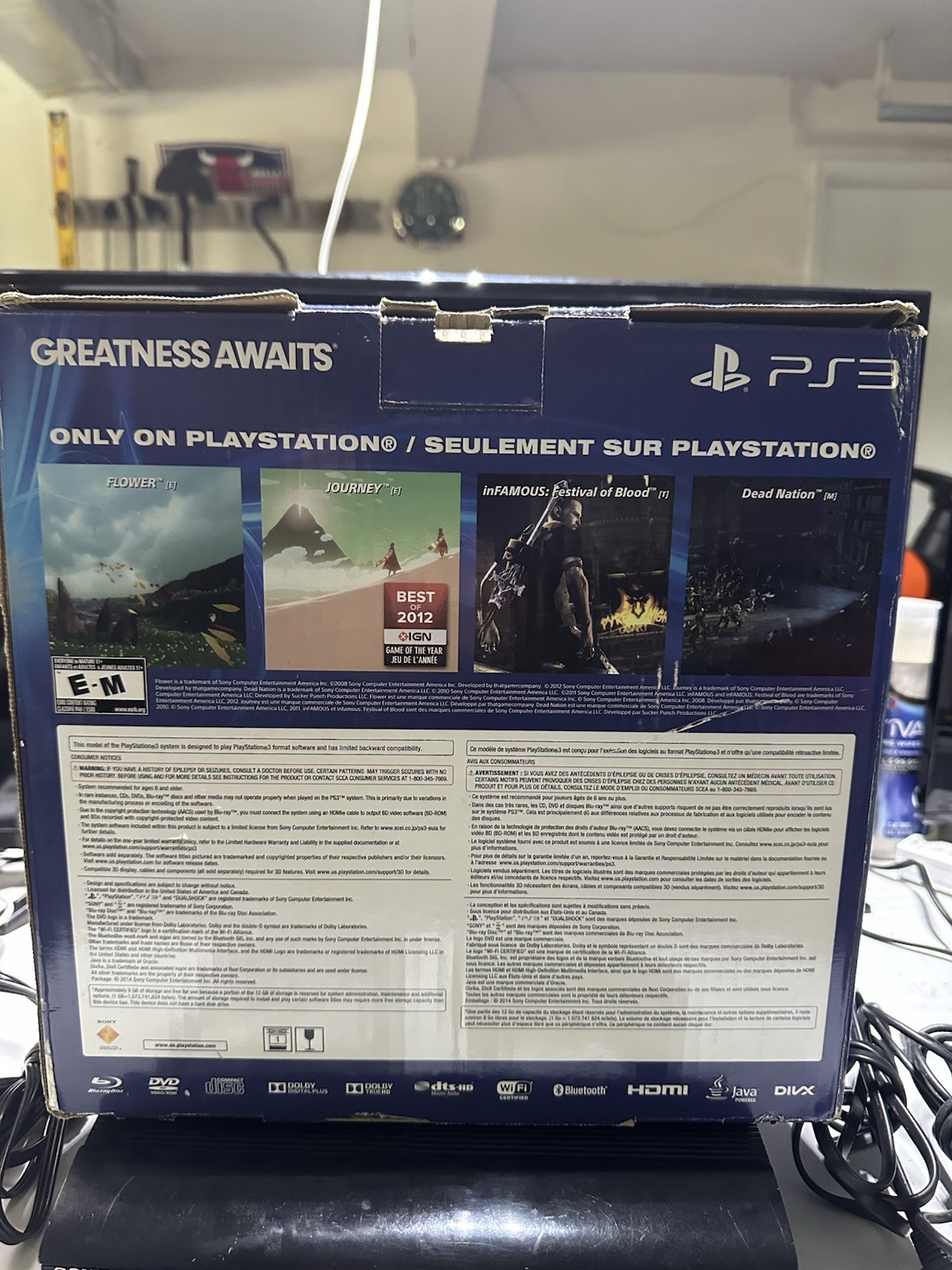 Sony PlayStation 3 Slim 12GB Console – Black (CECH4301A) With Call Of Duty Game