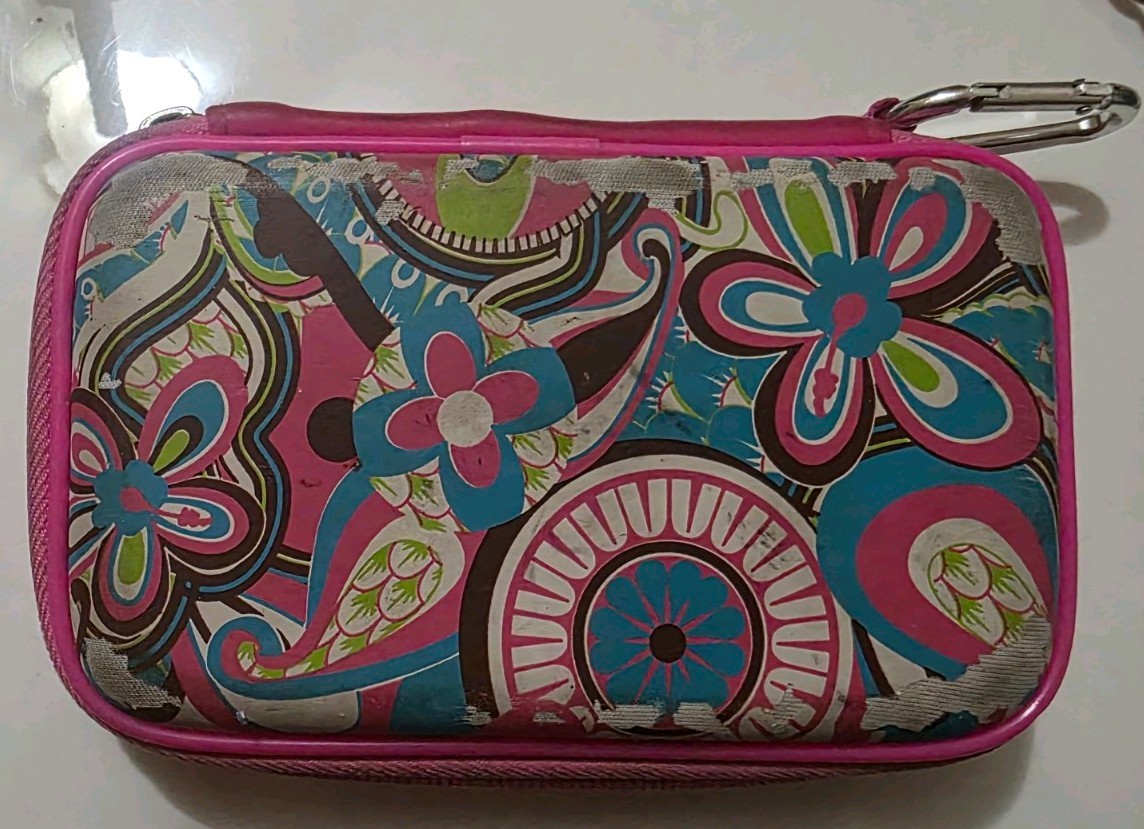 Nintendo DS Lite Pink Handheld Console w/ Case Charger Not Included Working.