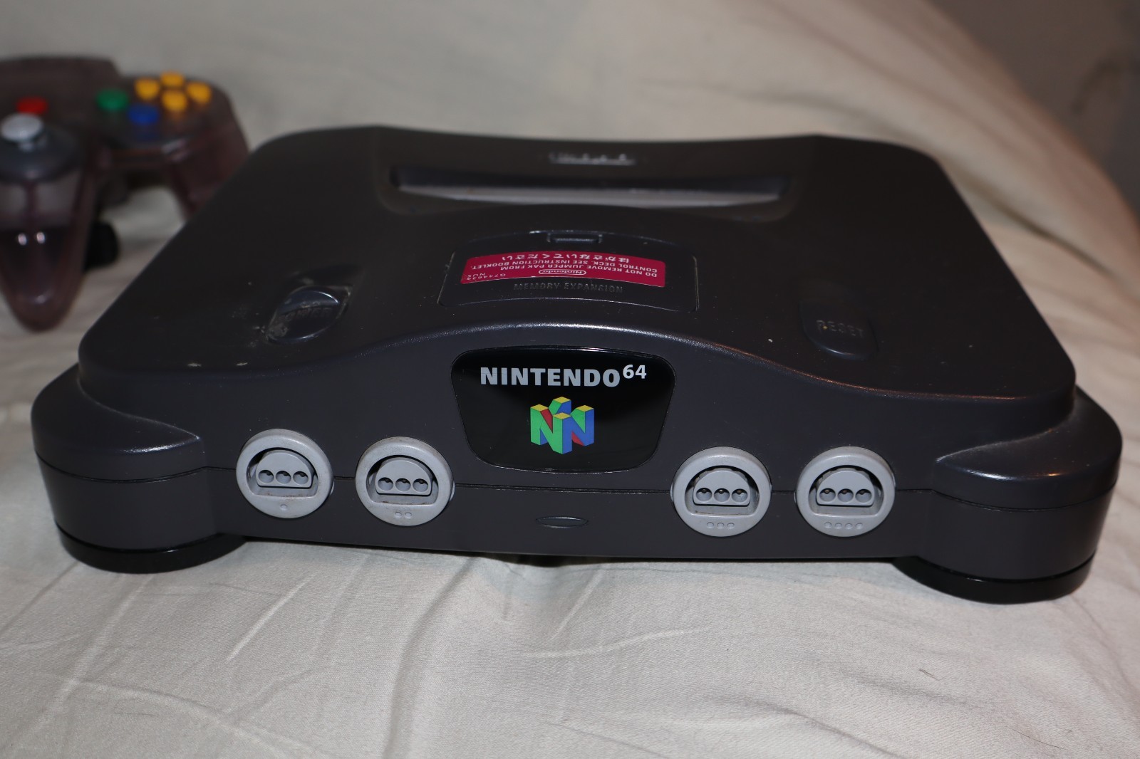 Nintendo 64 N64 Console TESTED WORKING w/ AC Adapter AV wire and Controller